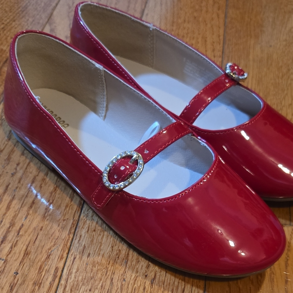 Gymboree Shiny Red Kids Dress Shoes
